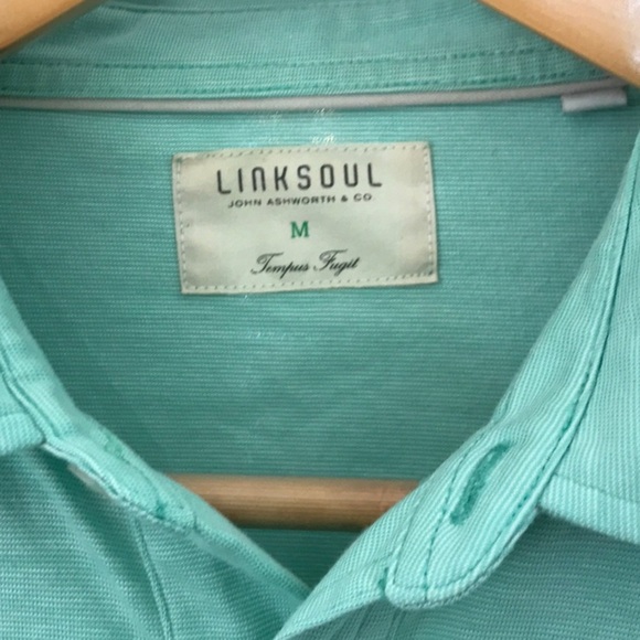 Linksoul Green Polo Golf Shirt Soft Short-Sleeve Classic - Picture 2 of 5